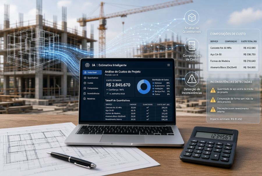 Uso de IA no orçamento de obras