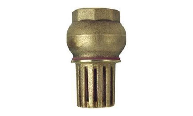 VALVULA DE RETENCAO DE BRONZE, PE COM CRIVOS, EXTREMIDADE COM ROSCA, DE 4