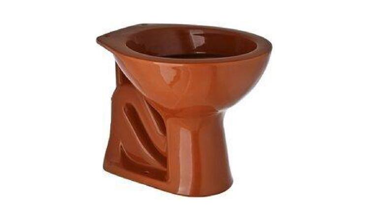 BACIA SANITARIA (VASO) CONVENCIONAL, DE LOUCA COLORIDA, SIFAO APARENTE, SAIDA VERTICAL (SEM ASSENTO)