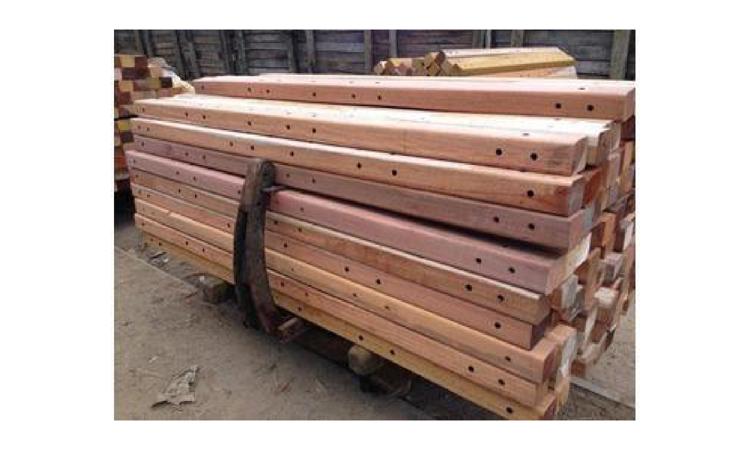 CRUZETA DE MADEIRA TRATADA, *90 X 115 X 2400* MM, EM EUCALIPTO OU EQUIVALENTE DA REGIAO
