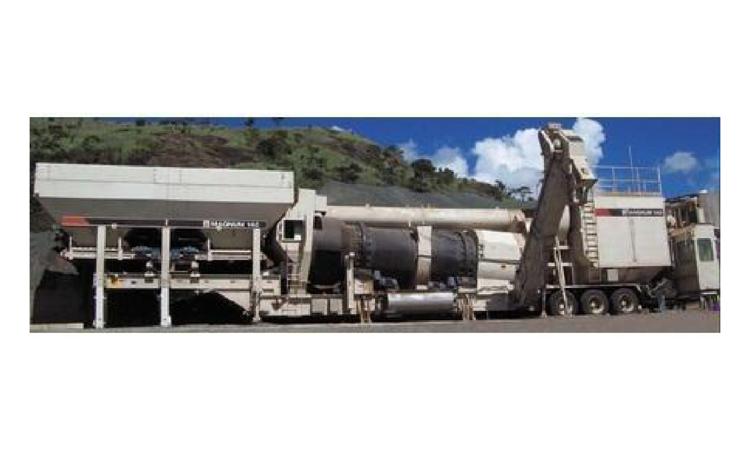 USINA DE ASFALTO A QUENTE, FIXA, TIPO CONTRA FLUXO, CAPACIDADE DE 100 A 140 T/H, POTENCIA DE 280 KW, COM MISTURADOR EXTERNO ROTATIVO
