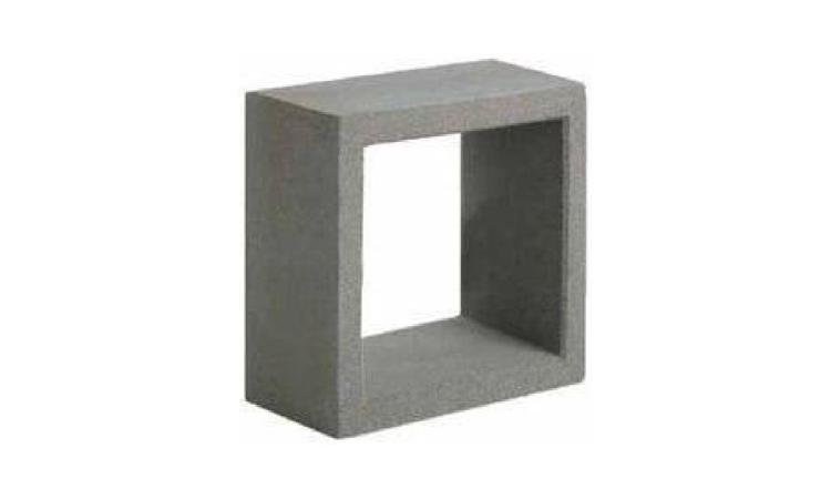 ELEMENTO VAZADO DE CONCRETO, QUADRICULADO, 1 FURO *10 X 10 X 10* CM