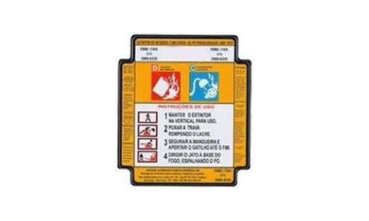 EXTINTOR DE INCENDIO PORTATIL COM CARGA DE PO QUIMICO SECO (PQS) DE 4 KG, CLASSE BC