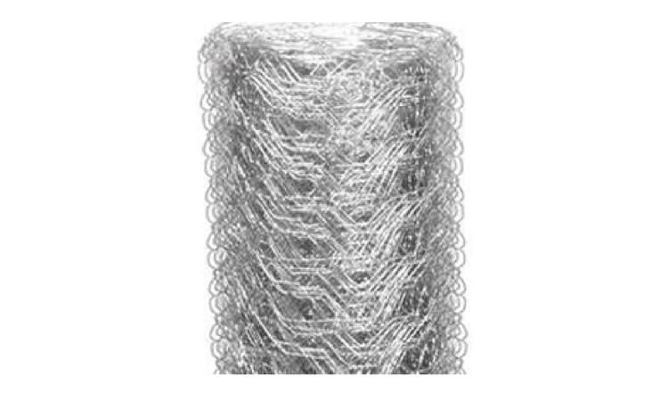 TELA DE ARAME GALVANIZADA, HEXAGONAL, FIO 0,56 MM (24 BWG), MALHA 1/2