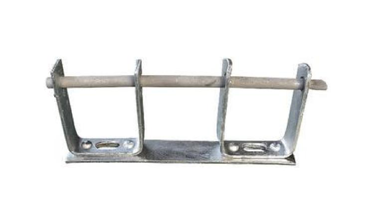 ARMACAO VERTICAL COM HASTE E CONTRA-PINO, EM CHAPA DE ACO GALVANIZADO 3/16