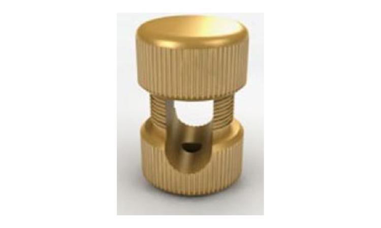 ABRACADEIRA DE LATAO PARA FIXACAO DE CABO PARA-RAIO, DIMENSOES 32 X 24 X 24 MM