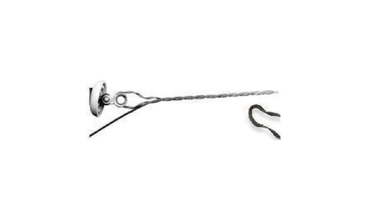 ALCA PREFORMADA DE DISTRIBUICAO, EM ACO GALVANIZADO, PARA CONDUTORES DE ALUMINIO AWG 2 (CAA 6/1 OU CA 7 FIOS)