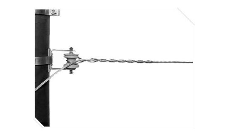 ALCA PREFORMADA DE SERVICO, EM ACO GALVANIZADO, PARA CONDUTORES DE ALUMINIO AWG 6 (CAA 6/1)