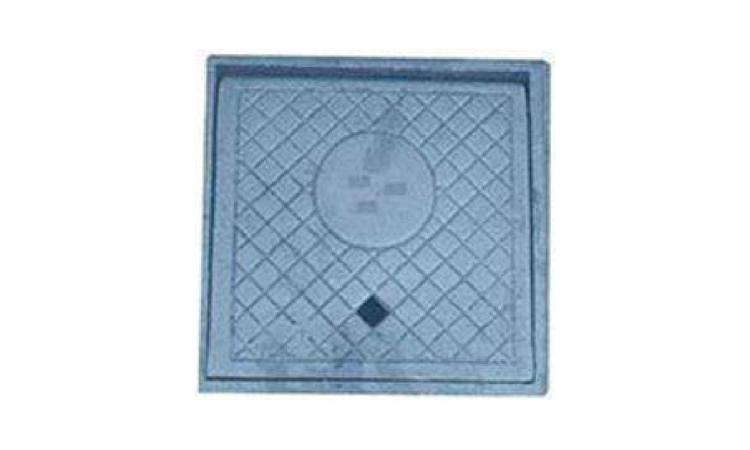 TAMPAO FOFO ARTICULADO P/ REGISTRO, COM BASE / REQUADRO, CLASSE A15 CARGA MAX 1,5 T, *200 X 200* MM (COM INSCRICAO EM RELEVO DO TIPO DE REDE)