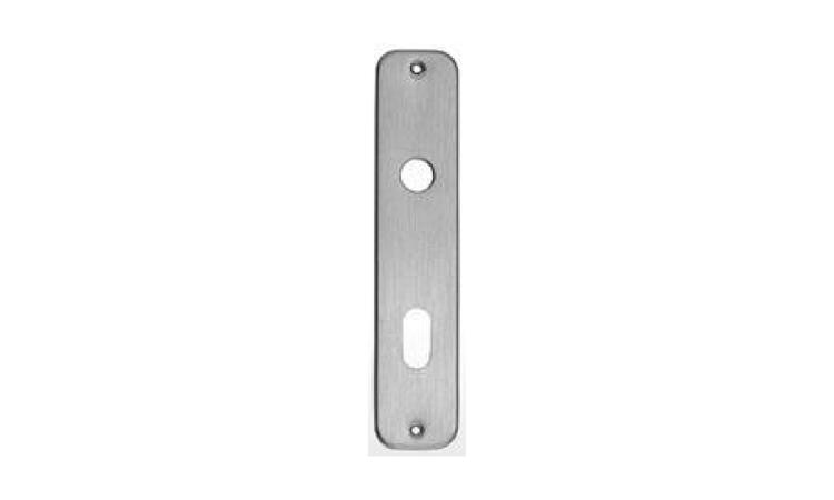 ESPELHO, RETO OU CURVO, EM LATAO CROMADO, ESPESSURA MINIMA 6 MM, LARGURA *43*MM, ALTURA *230*MM - PARA FECHADURA DE EMBUTIR