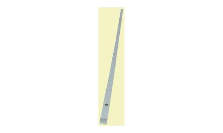 TRILHO QUADRADO FRISADO PARA RODIZIO (VERGALHAO MACICO), EM ALUMINIO, COM DIMENSOES DE *6 X 6* MM