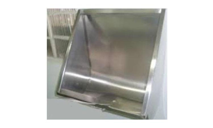 MICTORIO INDIVIDUAL ACO INOX (AISI 304), E = 0,8 MM, DE *50 X 45 X 35* (C X A X P)