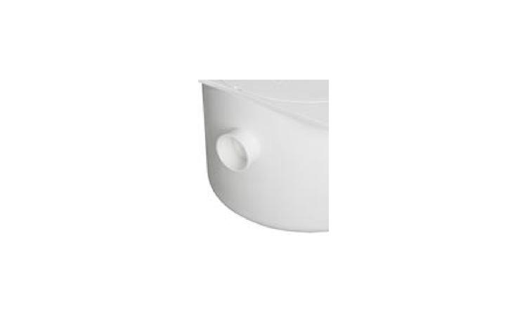 CAIXA SIFONADA PVC, 250 X 230 X 75 MM, COM TAMPA CEGA QUADRADA, BRANCA