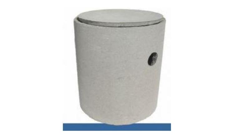 CAIXA DE GORDURA CILINDRICA EM CONCRETO SIMPLES, PRE-MOLDADA, COM DIAMETRO DE 40 CM E ALTURA DE 45 CM, COM TAMPA