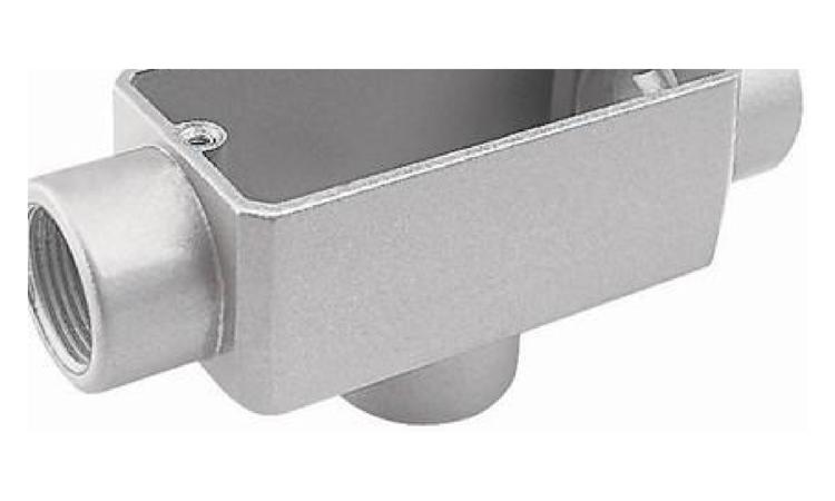 CONDULETE DE ALUMINIO TIPO TB, PARA ELETRODUTO ROSCAVEL DE 3