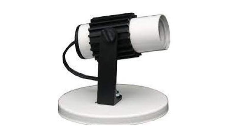 LUMINARIA SPOT DE SOBREPOR EM ALUMINIO COM ALETA PLASTICA PARA 1 LAMPADA, BASE E27, POTENCIA MAXIMA 40/60 W (NAO INCLUI LAMPADA)
