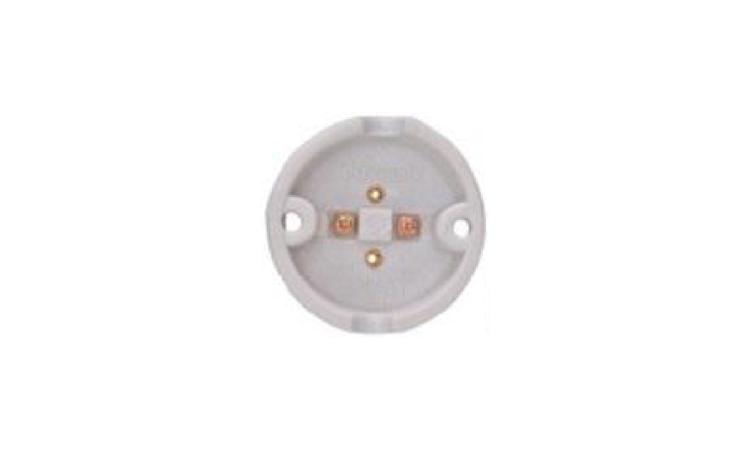SOQUETE DE PORCELANA BASE E27, FIXO DE TETO, PARA LAMPADAS