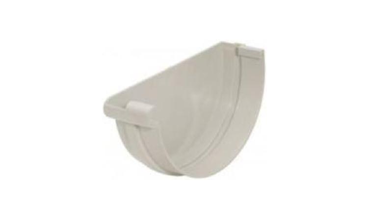 CABECEIRA DIREITA OU ESQUERDA, PVC, PARA CALHA PLUVIAL, DIAMETRO ENTRE *119 E 170* MM, PARA DRENAGEM PLUVIAL PREDIAL