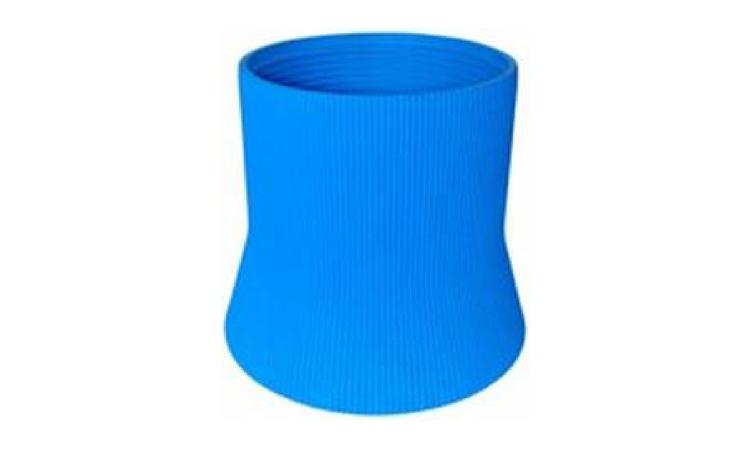 SAPATA DE PVC ADITIVADO NERVURADO D = 8 POLEGADAS
