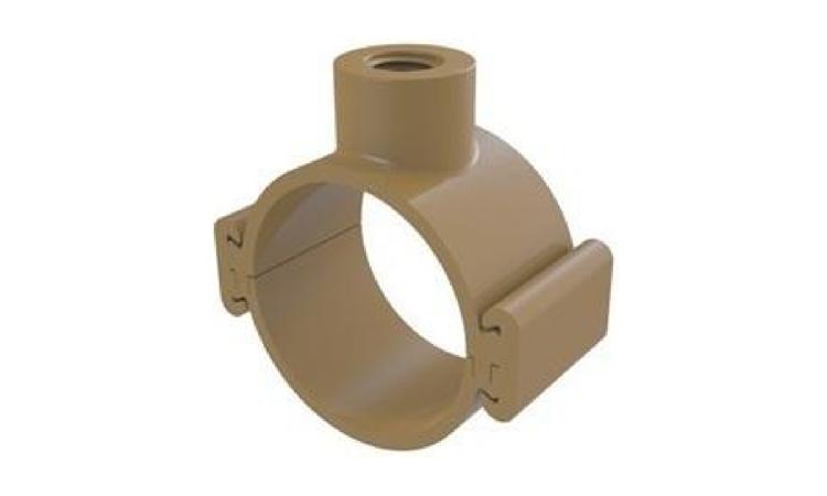 COLAR TOMADA PVC, COM TRAVAS, SAIDA COM ROSCA, DE 75 MM X 1/2