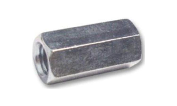 PORCA UNIAO/JUNCAO ZINCADA SEXTAVADA 1/4