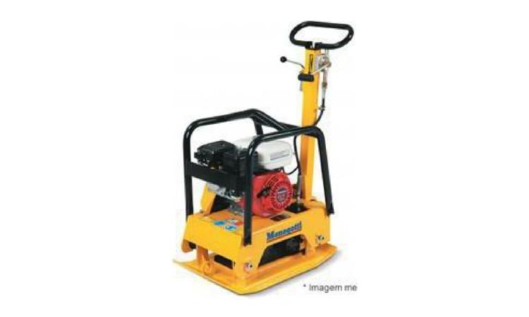 COMPACTADOR DE SOLO TIPO PLACA VIBRATORIA REVERSIVEL, A GASOLINA 4 TEMPOS, PESO 125 A 150 KG, FORCA CENTRIF. 2500 A 2800 KGF, LARG. TRABALHO 400 A 450 MM, FREQ. VIBRACAO 4300 A 4500 RPM, VELOC. TRABALHO 15 A 20 M/MIN, POT. 5,5 A 6,0 HP