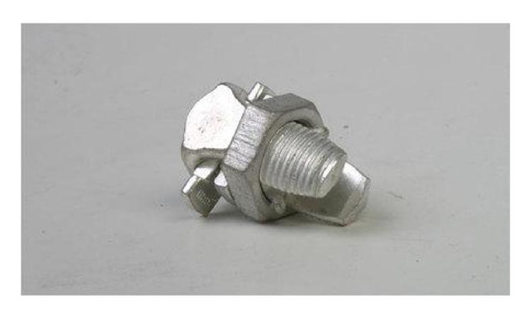 CONECTOR METALICO TIPO PARAFUSO FENDIDO (SPLIT BOLT), COM SEPARADOR DE CABOS BIMETALICOS, PARA CABOS ATE 70 MM2