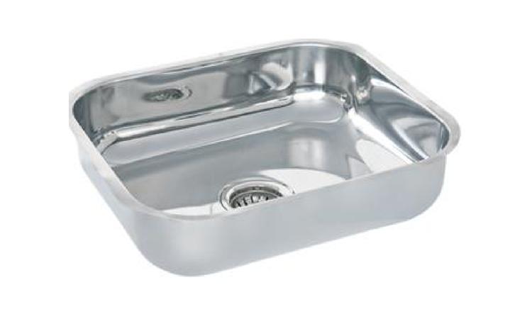 CUBA ACO INOX (AISI 304) DE EMBUTIR COM VALVULA 3 1/2 
