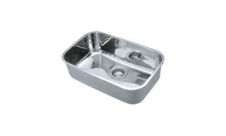 CUBA ACO INOX (AISI 304) DE EMBUTIR COM VALVULA DE 3 1/2 