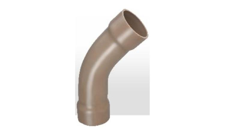 CURVA DE PVC 45 GRAUS, SOLDAVEL, 40 MM, COR MARROM, PARA AGUA FRIA PREDIAL