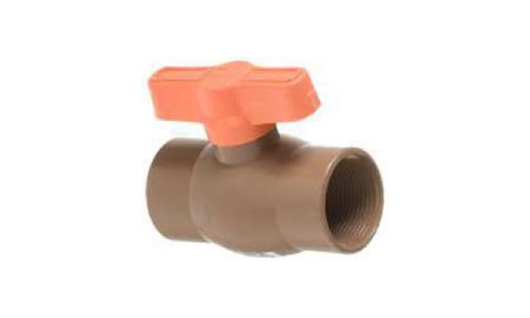 REGISTRO DE ESFERA, PVC, COM VOLANTE, VS, ROSCAVEL, DN 1