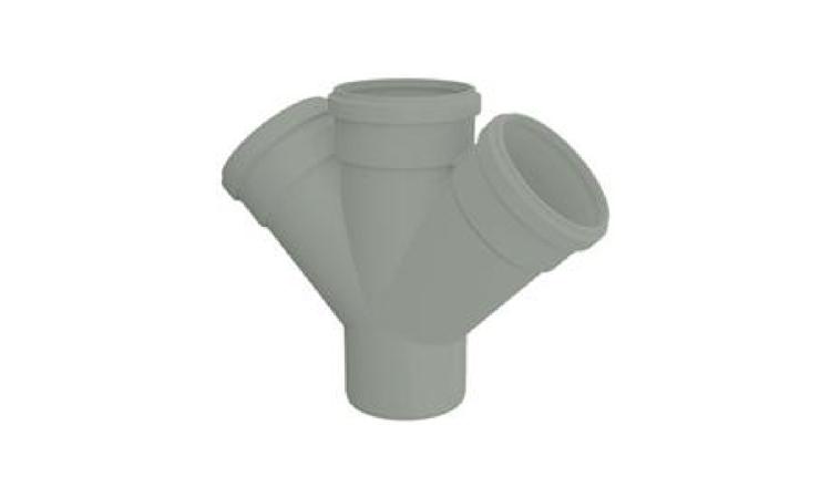 JUNCAO DUPLA, PVC SERIE R, DN 100 X 100 X 100 MM, PARA ESGOTO PREDIAL
