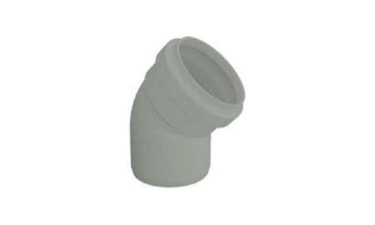 JOELHO, PVC SERIE R, 45 GRAUS, DN 40 MM, PARA ESGOTO PREDIAL