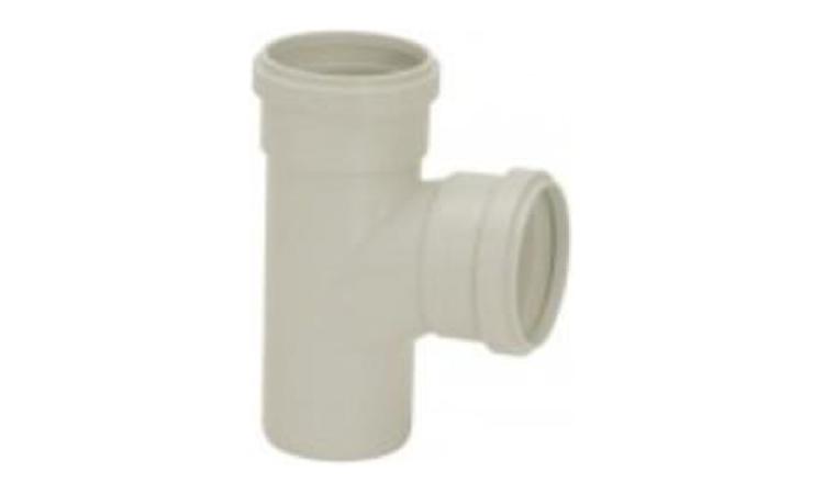 TE, PVC, SERIE R, 75 X 75 MM, PARA ESGOTO PREDIAL