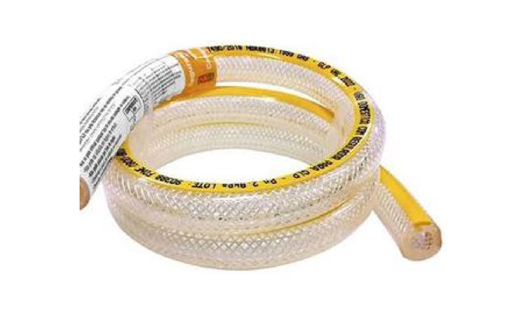 MANGUEIRA PARA GAS - GLP, PVC, TRANCADA, DIAMETRO DE 3/8