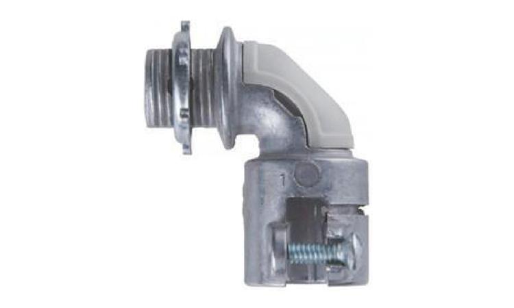 CONECTOR CURVO 90 GRAUS DE ALUMINIO, BITOLA 3/4