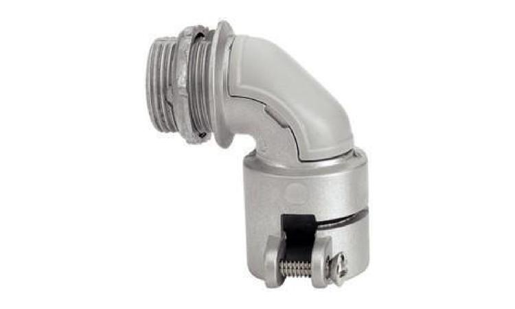 CONECTOR CURVO 90 GRAUS DE ALUMINIO, BITOLA 2