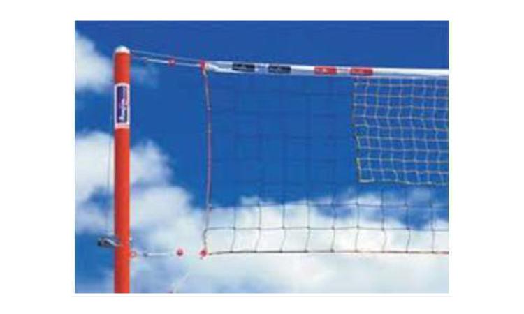 CONJUNTO PARA QUADRA DE VOLEI COM POSTES EM TUBO DE ACO GALVANIZADO 3