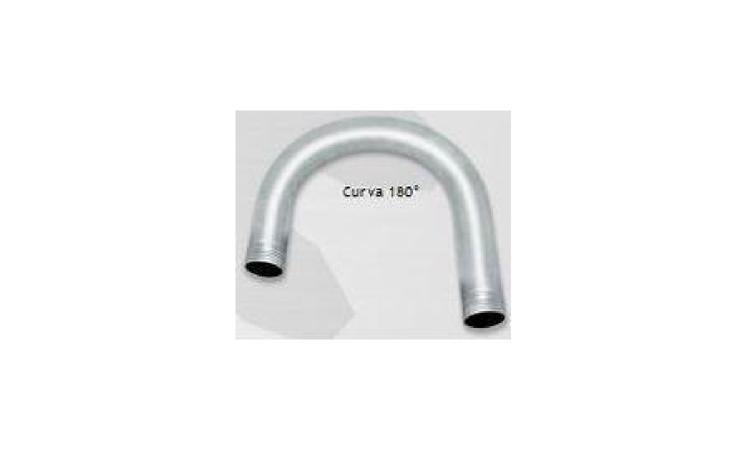 CURVA 90 GRAUS PARA ELETRODUTO, EM ACO GALVANIZADO ELETROLITICO, COM ROSCA, DIAMETRO DE 100 MM (4