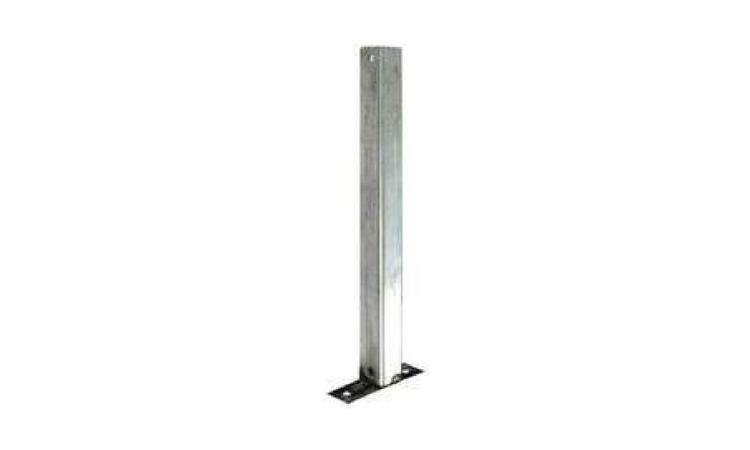 HASTE RETA DE ACO GALVANIZADO, H = *30* CM, BASE RETANGULAR, PARA FIXACAO DE CONCERTINA SIMPLES DE 30 CM (NAO INCLUI OS FIXADORES)