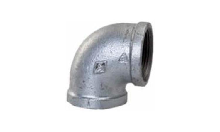 COTOVELO 90 GRAUS DE FERRO GALVANIZADO, COM ROSCA BSP, DE 1 1/4