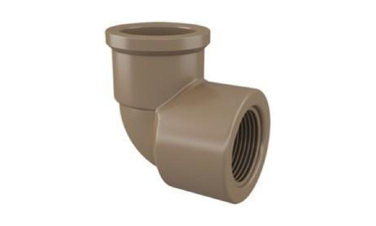 JOELHO PVC, SOLDAVEL COM ROSCA, 90 GRAUS, 32 MM X 3/4