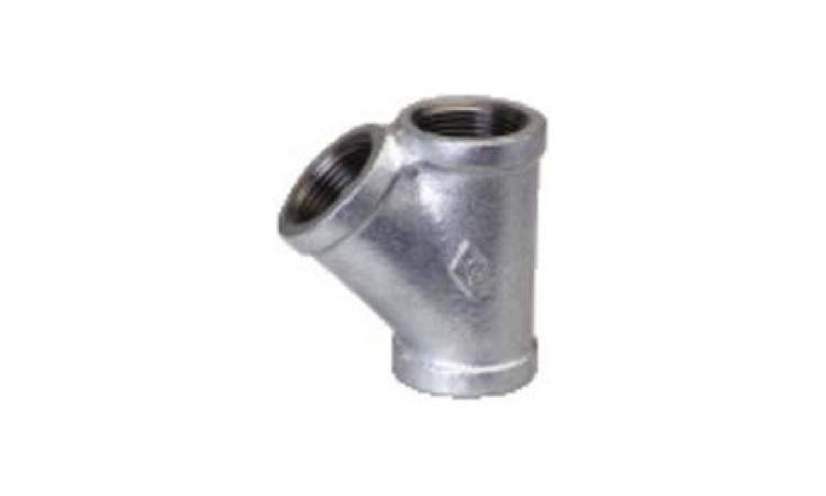TE 45 GRAUS DE FERRO GALVANIZADO, COM ROSCA BSP, DE 3/4