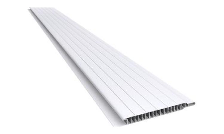 FORRO DE PVC, FRISADO, BRANCO, REGUA DE 10 CM, ESPESSURA APROXIMADA DE 8 MM E COMPRIMENTO 6 M (SEM COLOCACAO)