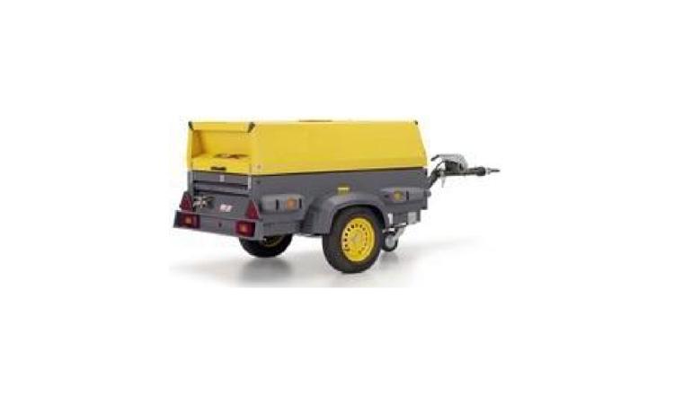 COMPRESSOR DE AR REBOCAVEL, VAZAO 189 PCM, PRESSAO EFETIVA DE TRABALHO 102 PSI, MOTOR DIESEL, POTENCIA 63 CV