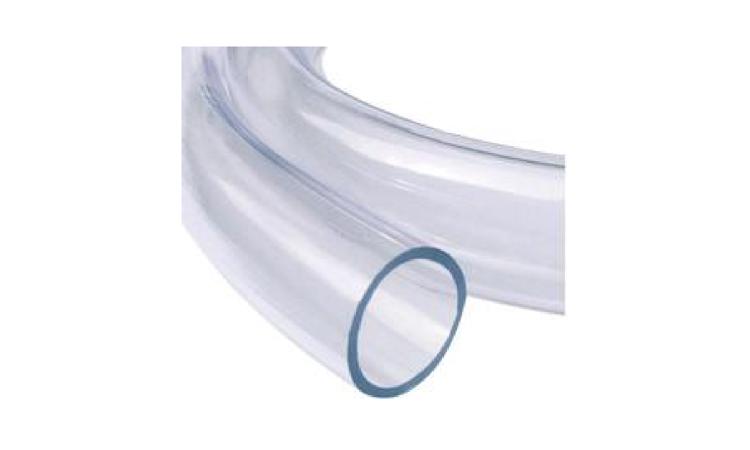 MANGUEIRA CRISTAL, LISA, PVC TRANSPARENTE, 1/4
