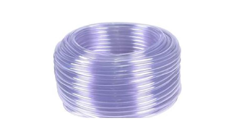 MANGUEIRA CRISTAL, LISA, PVC TRANSPARENTE, 3/8