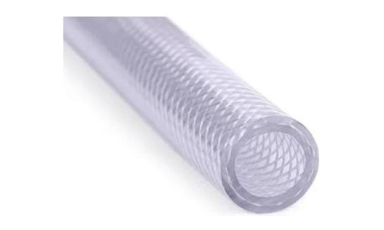 MANGUEIRA CRISTAL TRANCADA, PVC COM REFORCO, PRESSAO DE TRABALHO (PT) 250 LBS/POL2, DE 1