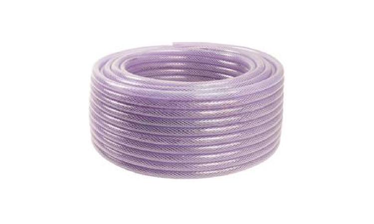 MANGUEIRA CRISTAL TRANCADA, PVC COM REFORCO, COM PRESSAO DE TRABALHO (PT) 250 LBS/POL2, DE 3/4