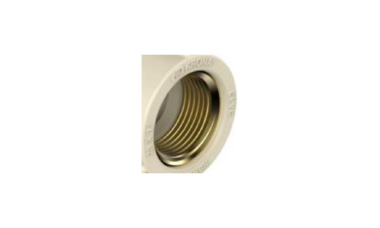 LUVA DE TRANSICAO DE CPVC X PVC, SOLDAVEL, 22 X 25 MM, PARA AGUA QUENTE